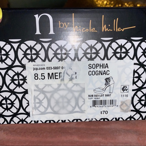 🚨NICOLE MILLER Sophia Cognac heels - Picture 9 of 10